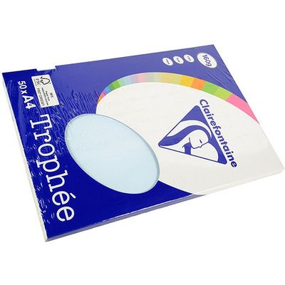 Clairefontaine Azure A4 Farbiges Papier 160 g/m² (50 Blatt)