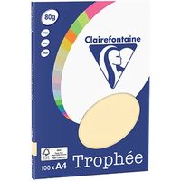 Clairefontaine Elfenbein A4 Farbiges Papier 80 g/m² (100 Blatt)