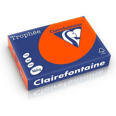 Clairefontaine Cardinal rot A4 Farbiges Papier 160 g/m² (250 Blatt)