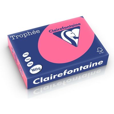 Clairefontaine Fuchsia A4 Farbiges Papier 160 g/m² (250 Blatt)
