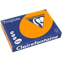 Clairefontaine Orange A4 Farbiges Papier 120 g/m² (250 Blatt)