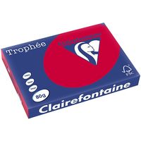 Clairefontaine Kirschrot A3 Farbiges Papier 80 g/m² (500 Blatt)