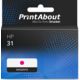 Druckerpatrone kompatibel mit HP 31 (1VU27AE) - Magenta