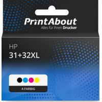 Druckerpatrone kompatibel mit HP 31+32XL (1VU24/26/27/28AE) - 4-farbig - Multipack