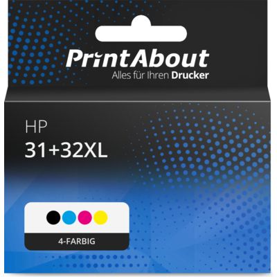 Druckerpatrone kompatibel mit HP 31+32XL (1VU24/26/27/28AE) - 4-farbig - Multipack