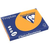 Clairefontaine Orange A3 Farbiges Papier 120 g/m² (250 Blatt)