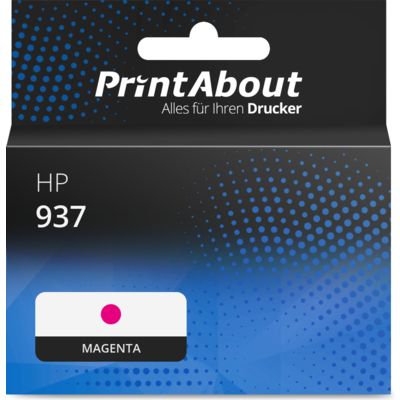 Druckerpatrone kompatibel mit HP 937 (4S6W3NE) - Magenta - Extra hohe Kapazität