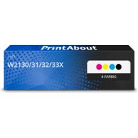 Toner kompatibel mit HP W2130/31/32/33X (213X) - 4-farbig - Hohe Kapazität - Multipack