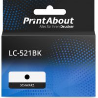 Druckerpatrone kompatibel mit Brother LC-521BK - Schwarz