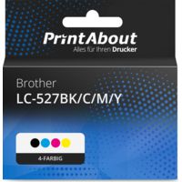 Druckerpatrone kompatibel mit Brother LC-527BK/C/M/Y - 4-farbig - Multipack