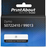 Startseite Marke Dymo 99013 (S0722410) (LabelWriter 5XL + 550) Etikett Schwarz auf transparent (36 mm x 89 mm)