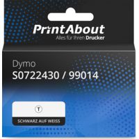 Hausmarke Dymo 99014 (S0722430) (LabelWriter 5XL + 550) Etikett Schwarz auf Weiß (54 mm x 101 mm)