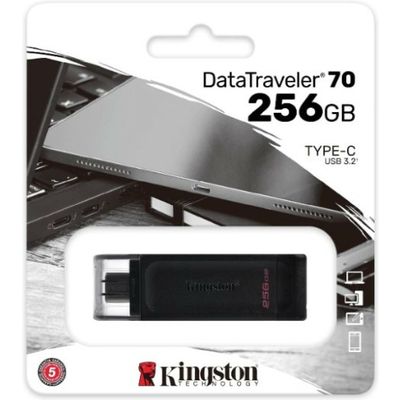 Kingston 256GB USB-C 3.2 Gen 1 DataTraveler 70 - USB-Stick