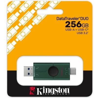Kingston DataTraveler Duo USB-A + USB-C 3.2-stick 256GB - USB-Stick