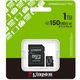 Kingston 1TB microSDXC Canvas Select Plus Gen3 150MB/s A1 Card + Adapter - SD-Karte