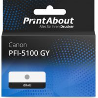 Druckerpatrone kompatibel mit Canon PFI-5100 GY - Grau