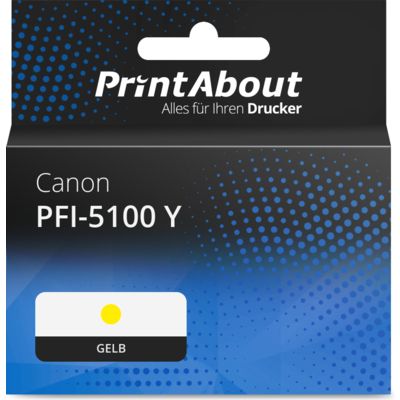 Druckerpatrone kompatibel mit Canon PFI-5100 Y - Gelb