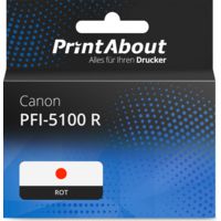 Druckerpatrone kompatibel mit Canon PFI-5100 R - Rot