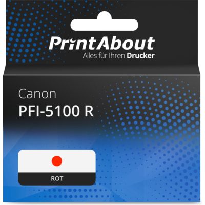 Druckerpatrone kompatibel mit Canon PFI-5100 R - Rot