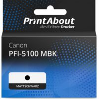 Druckerpatrone kompatibel mit Canon PFI-5100 MBK - Mattschwarz