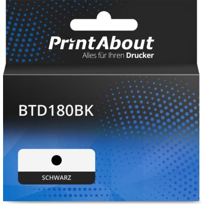 Druckerpatrone kompatibel mit Brother BTD180BK - Schwarz