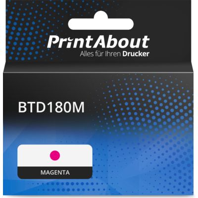 Druckerpatrone kompatibel mit Brother BTD180M - Magenta