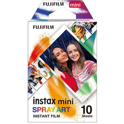 Fujifilm Instax mini film Spray Art (10 vel) - (4,6 cm x 6,2 cm) - Fotopapier