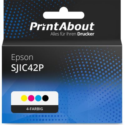 Druckerpatrone kompatibel mit Epson SJIC42P (C13T52M14/24/34/440) - 4-farbig - Multipack
