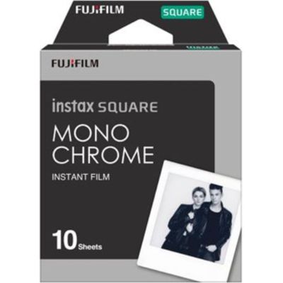 Fujifilm Instax square film Monochrome (10 vel) - (62 mm x 62 mm) - Fotopapier