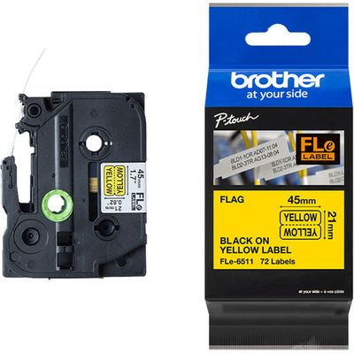 Brother FLe-6511 - Schwarz auf gelb - Tape
